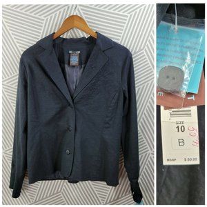 NEW DLG Linen Blazer Jacket size 10 Coat Career